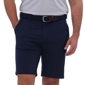 Greg Norman Men’s Stretch Shorts, Flat Front, Blue, Waist 36, NWT